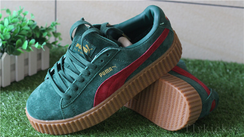 Rihanna Puma Suede Creeper Green